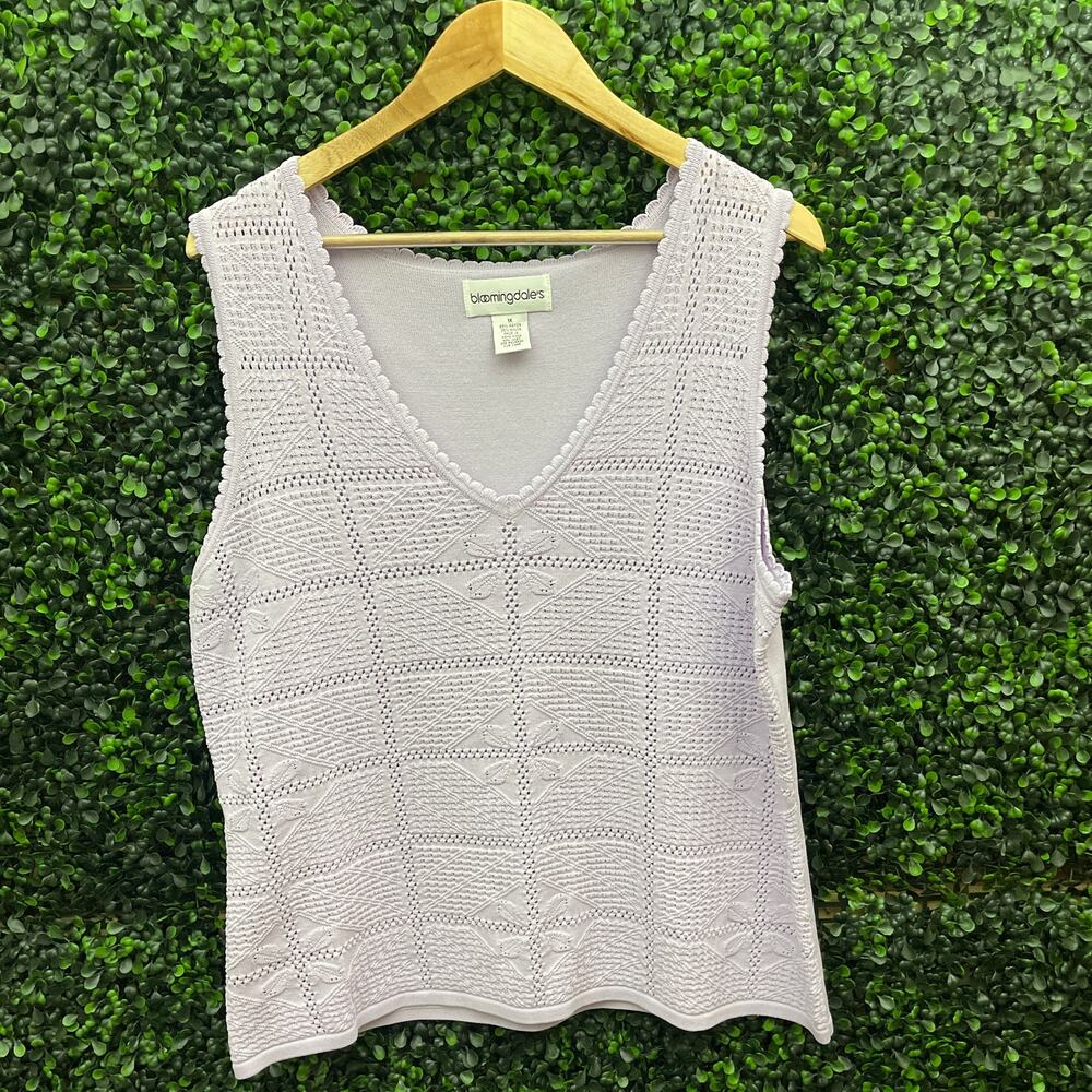 Bloomingdale’s, Knit Sleeveless Blouse, Women’s Size XL